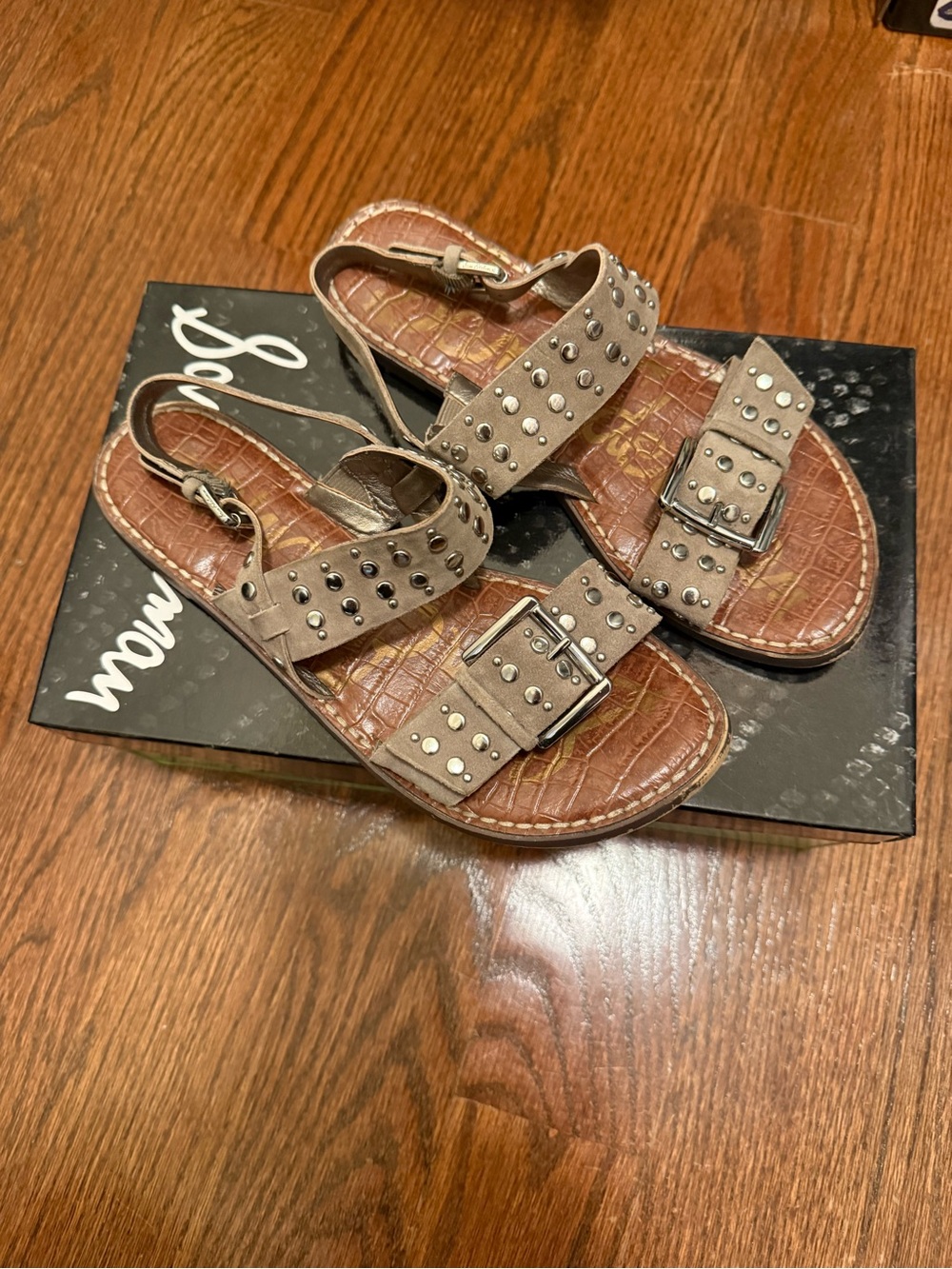 Sam Edelman Glade Putty Suede Sandals